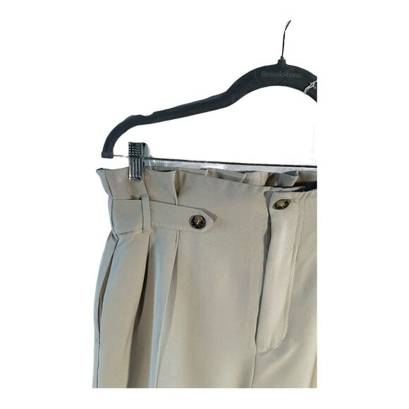 Sollinary Women’s Beige High Waist Cropped Tailored Pants Size Large - Picture 3 of 16